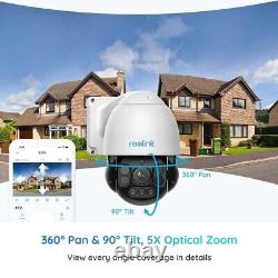Reolink 8MP 4K POE IP Camera Outdoor CCTV PTZ Dome Home Security Camera RLC-823A