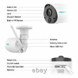 Reolink Argus Eco IP Camera WiFi Outdoor Battery Wireless Security Cam FHD 1080p