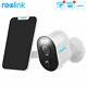 Reolink Battery Security Camera Outdoor 4mp Wifi Pir Motion Argus3+solar Panel