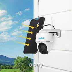 Reolink Rechargeable Outdoor Wifi Security Camera Pan Tilt Argus PT&Solar Panel