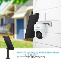 Reolink Security Camera 1080P Battery Pan Tilt Outdoor PIR ArgusPT + Solar Panel
