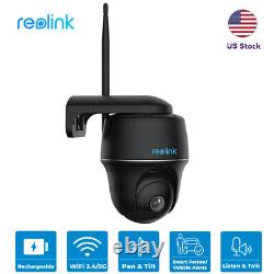 Reolink Wireless WiFi Outdoor Home Security Camera Rechargeable Battery Pan Tilt