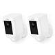 Ring Spotlight Cam Battery Hd Security Camera 2-pack White New