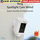 Ring Spotlight Cam Wired Outdoor Security Camera Wifi Works With Alexa White