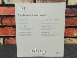 Ring Spotlight Cam Wired Powered HD Security Camera with TwoWay Talk Siren White