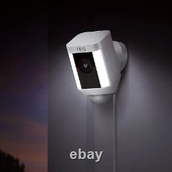 Ring Spotlight Camera Plug-in Outdoor Home Security Motion Night Vision 1080HD