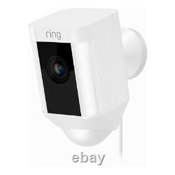 Ring Spotlight Wired Outdoor Cam Motion-Activated Smart Home LED Security Camera