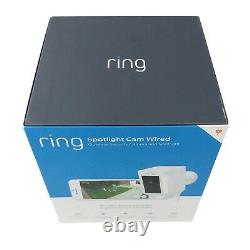 Ring Spotlight Wired Outdoor Cam Motion-Activated Smart Home LED Security Camera