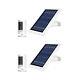 Ring Stick Up Cam Battery With Solar Panel Bundle Deal Camera (2 Pack, White)