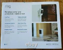 Ring Stick Up Cam Plug-in HD 1080p Security Camera -Indoor/Outdoor 3rd Gen White