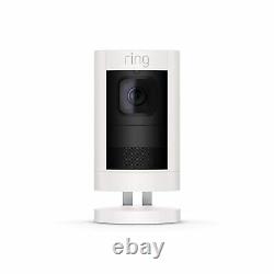 Ring Stick Up Indoor/Outdoor Wire free Security Camera White 2nd Gen