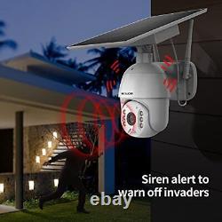 S600 Outdoor Home Security Camera, Wireless WiFi Pan Tilt 360° View Spotlight