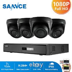 SANNCE 4CH 1080N DVR 2MP Video Outdoor Security Camera System Home Surveillance
