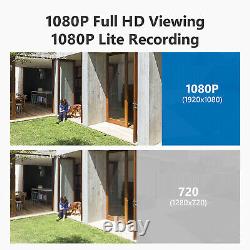 SANNCE 4CH 1080N DVR 2MP Video Outdoor Security Camera System Home Surveillance
