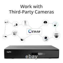 SANNCE 4CH DVR 1080P Video Home Security Camera System Outdoor CCTV H. 264+ Onvif