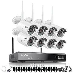 SANNCE HD 1080P CCTV IP Camera Wireless Wifi System 8CH NVR Home Security Kit US