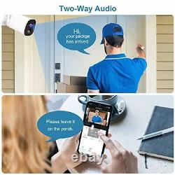 Security Camera Outdoor Samzuy Wireless WiFi 1080P HD Home Rechargeable Surve
