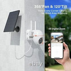 Security Camera Outdoor- Wireless Wifi Solar Powered Camera for Home Security