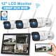 Security Camera System Outdoor Wireless Audio Wifi Home Cctv 8/10ch Nvr Monitor