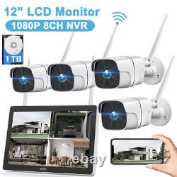 Security Camera System Outdoor Wireless Audio Wifi Home CCTV 8/10CH NVR Monitor