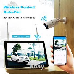 Security Camera System Outdoor Wireless Audio Wifi Home CCTV 8/10CH NVR Monitor