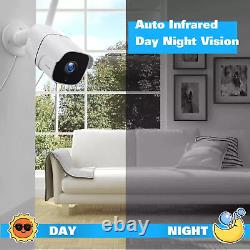 Security Camera System Outdoor Wireless Audio Wifi Home CCTV 8/10CH NVR Monitor