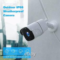 Security Camera System Outdoor Wireless Audio Wifi Home CCTV 8/10CH NVR Monitor