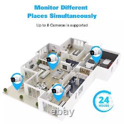 Security Camera System Outdoor Wireless Audio Wifi Home CCTV 8/10CH NVR Monitor