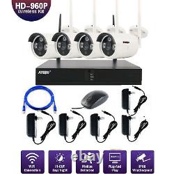 Security Camera System Wireless Home 960P HD 4CH WIFI NVR CCTV Outdoor cameras