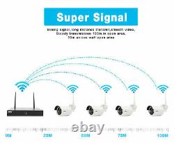 Security Camera System Wireless Home 960P HD 4CH WIFI NVR CCTV Outdoor cameras