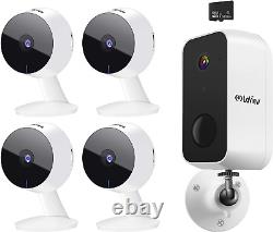 Security Cameras 4Pc, Home Security Camera Indoor 1080P, Wifi Cameras for Pet, Moti