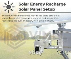 Security Solar Charged PTZ Camera with 4G WIFI Network IR Night Vision