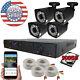 Sikker 4 Ch Channel Dvr 1080p Home Security Camera System Hdmi 500gb Hard Drive