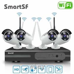 SmartSF 1080P CCTV 8CH NVR Kit wireless Security Camera System home Outdoor kit