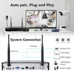 SmartSF 1080P CCTV 8CH NVR Kit wireless Security Camera System home Outdoor kit