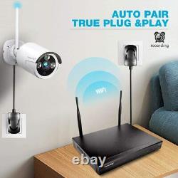 SmartSF 1080P CCTV 8CH NVR Kit wireless Security Camera System home Outdoor kit