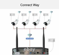 SmartSF 1080P CCTV 8CH NVR Kit wireless Security Camera System home Outdoor kit
