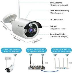 SmartSF 1080P CCTV 8CH NVR Kit wireless Security Camera System home Outdoor kit