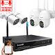 Smartsf 3mp 8ch Two Way Audio Home Security Camera System Wireless Outdoor Cctv