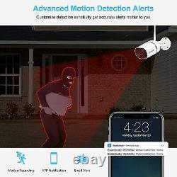 SmartSF 3MP 8CH Two way audio Home Security Camera System Wireless Outdoor CCTV