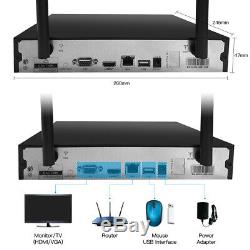 SmartSF 8CH Wireless 1080P NVR Outdoor Home WIFI Camera CCTV Security System Kit