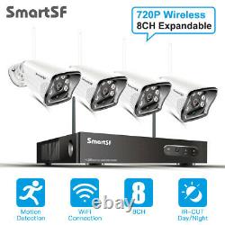 SmartSF Wireless 8CH NVR Security Camera System Outdoor CCTV Home Surveillance