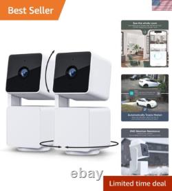Smart Home Security Camera 2-Pack 1080p HD, Motion Detection & Alexa Compatible