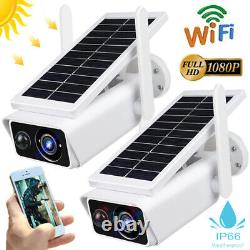 Solar Battery Power Wifi Outdoor Pan/Tilt Home Security WIFI Camera Night Vision