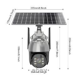 Solar Battery Powered Camera Home Security Outdoor Pan Tilt Wireless WiFi Cam US