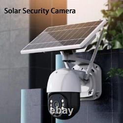 Solar Battery Powered Home Security Camera Outdoor Wireless Wifi Cam Pan Tilt