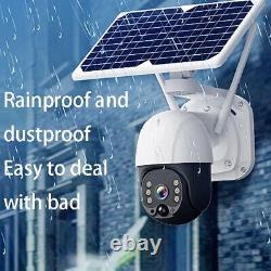 Solar Battery Powered Home Security Camera Outdoor Wireless Wifi Cam Pan Tilt