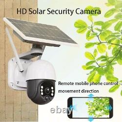 Solar Battery Powered Home Security Camera Outdoor Wireless Wifi Cam Pan Tilt