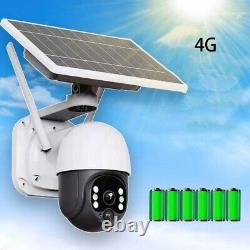 Solar Battery Powered Home Security Camera Outdoor Wireless Wifi Cam Pan Tilt