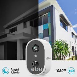Solar Battery Powered Security Camera System Wireless WiFi IP Outdoor Audio Home